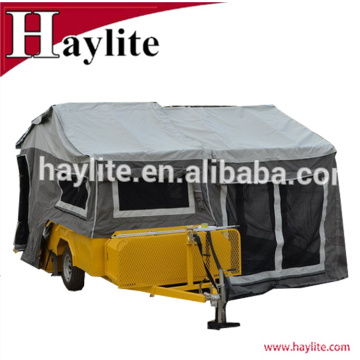 Hochwertiger Hartboden-Wohnwagenanhänger mit Zelt